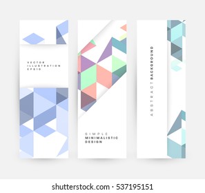 Plantilla de fondo geométrico para cubiertas, volantes, pancartas, carteles y carteles, puede utilizarse para presentaciones y libros, ilustración vectorial EPS10
