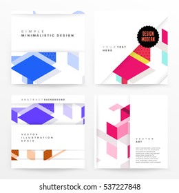 Plantilla de fondo geométrico para cubiertas, volantes, pancartas, carteles y carteles, puede utilizarse para presentaciones y libros, ilustración vectorial EPS10