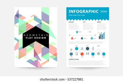 Modelo de fundo geométrico para capas, folhetos, banners, cartazes e cartazes, pode ser usado para apresentações e livros, ilustração vetorial EPS10