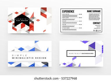 Geometric background Template for covers, flyers, banners, posters and placards, may be used for presentations and books, EPS10 vector illustration