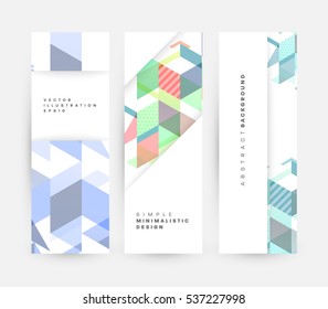 Plantilla de fondo geométrico para cubiertas, volantes, pancartas, carteles y carteles, puede utilizarse para presentaciones y libros, ilustración vectorial EPS10