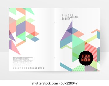 Plantilla de fondo geométrico para cubiertas, volantes, pancartas, carteles y carteles, puede utilizarse para presentaciones y libros, ilustración vectorial EPS10