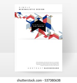 Geometric background Template for covers, flyers, banners, posters and placards, may be used for presentations and books, EPS10 vector illustration