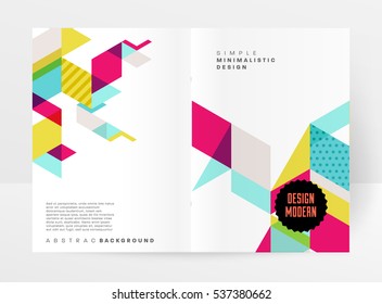 Geometric background Template for covers, flyers, banners, posters and placards, may be used for presentations and books, EPS10 vector illustration