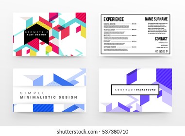 Geometrische Hintergrundvorlage für Cover, Flyer, Banner, Poster und Plakate, kann für Präsentationen und Bücher verwendet werden, EPS10 Vektorgrafik