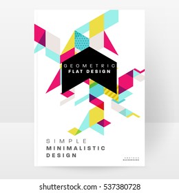 Geometrische Hintergrundvorlage für Cover, Flyer, Banner, Poster und Plakate, kann für Präsentationen und Bücher verwendet werden, EPS10 Vektorgrafik