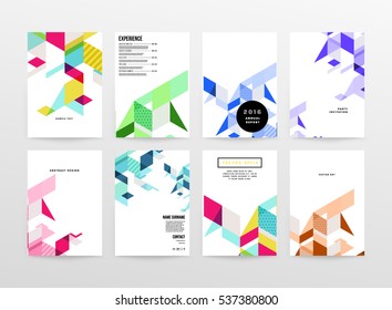 Geometric background Template for covers, flyers, banners, posters and placards, may be used for presentations and books, EPS10 vector illustration