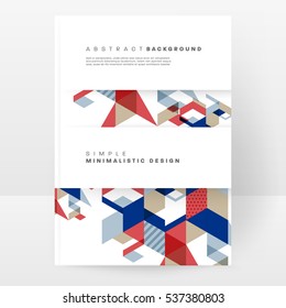Geometric background Template for covers, flyers, banners, posters and placards, may be used for presentations and books, EPS10 vector illustration