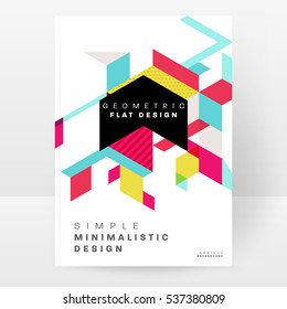 Geometric background Template for covers, flyers, banners, posters and placards, may be used for presentations and books, EPS10 vector illustration