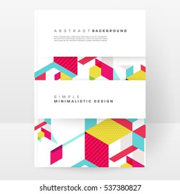 Geometric background Template for covers, flyers, banners, posters and placards, may be used for presentations and books, EPS10 vector illustration