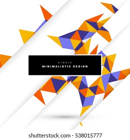 Geometric background Template for covers, flyers, banners, posters and placards, may be used for presentations and books, EPS10 vector illustration