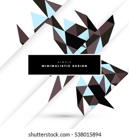 Geometric background Template for covers, flyers, banners, posters and placards, may be used for presentations and books, EPS10 vector illustration