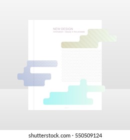 Geometric background template covers, flyers, banners, posters for presentations and books. vector illustration