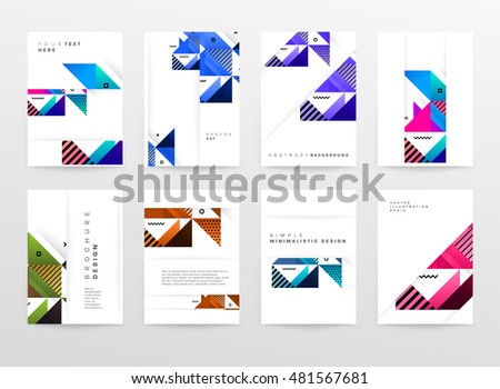 Geometric background. Template for covers, flyers, banners, posters and placards. Eps10 vector illustration