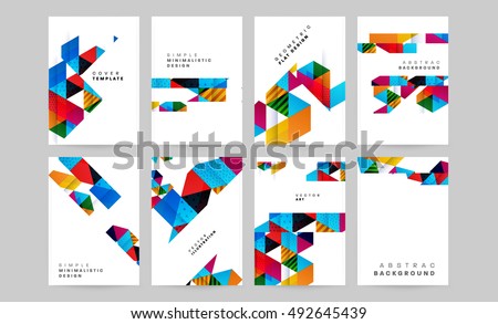 Geometric background Template for covers, flyers, banners, posters and placards, may be used for presentations and book covers, EPS10 vector illustration