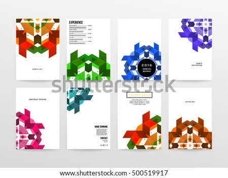 Geometric background Template for covers, flyers, banners, posters and placards, may be used for presentations and book covers, EPS10 vector illustration