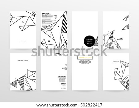 Geometric background Template for covers, flyers, banners, posters and placards, may be used for presentations and book covers, EPS10 vector illustration