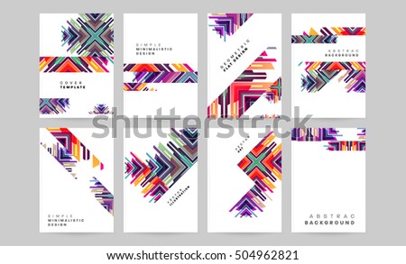 Geometric background Template for covers, flyers, banners, posters and placards, may be used for presentations and book covers, EPS10 vector illustration