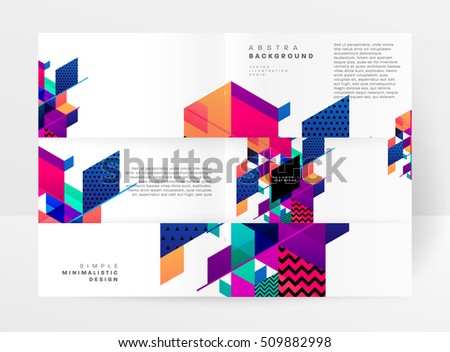 Geometric background Template for covers, flyers, banners, posters and placards, may be used for presentations and book covers, EPS10 vector illustration