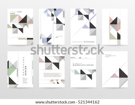 Geometric background Template for covers, flyers, banners, posters and placards, may be used for presentations and books, EPS10 vector illustration