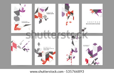Geometric background Template for covers, flyers, banners, posters and placards, may be used for presentations and books, EPS10 vector illustration