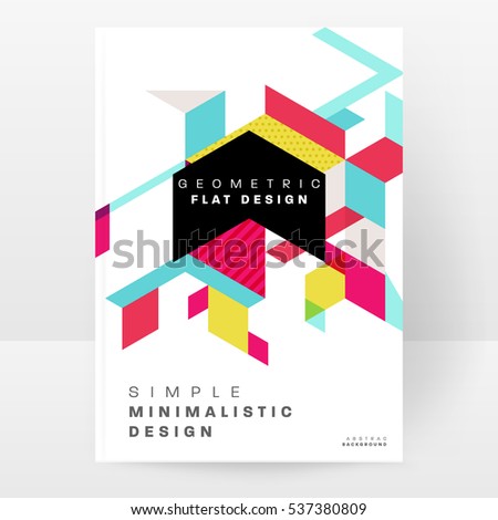 Geometric background Template for covers, flyers, banners, posters and placards, may be used for presentations and books, EPS10 vector illustration