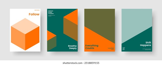 Geometric Background Template. Creative Book Cover Design. Isolated Flyer Layout. Poster. Report. Business Presentation. Banner. Brochure. Brand Identity. Notebook. Newsletter. Magazine. Leaflet