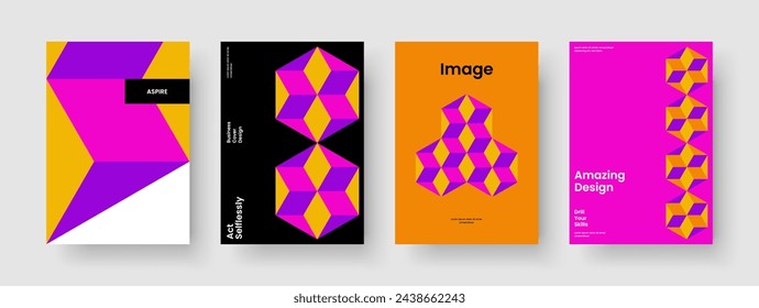 Geometrische Hintergrundvorlage. Isoliertes Bannerdesign. Creative Business Presentation Layout. Flyer. Bericht. Poster. Broschüre. Buchumschlag. Portfolio. Markenidentität. Katalog. Newsletter. Notizbuch