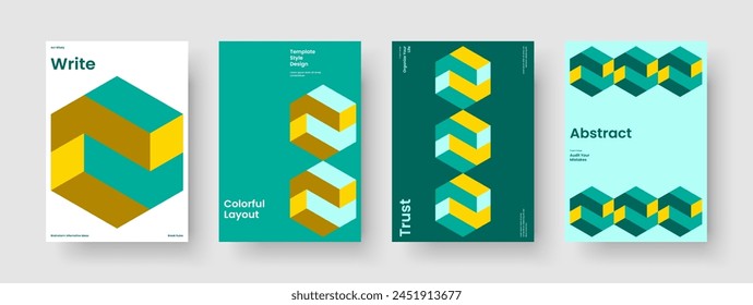 Plantilla de fondo geométrico. Diseño de portada de libro aislado. Diseño de informe creativo. Presentación empresarial. Volante. Anuncio. Cartel. Folleto. Catálogo. Publicidad. Folleto. Prospecto. Portátil