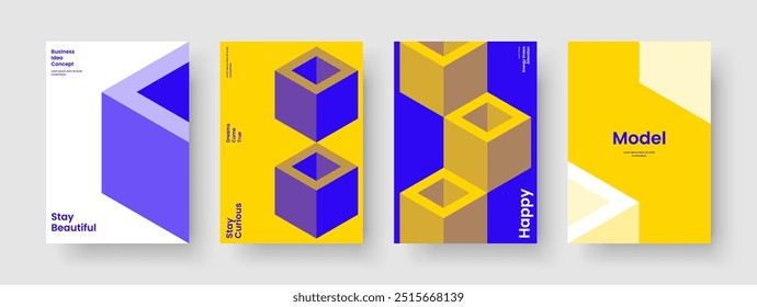 Modelo de Plano de Fundo Geométrico. Layout Isolado De Capa De Livro. Design de Panfleto Criativo. Apresentação de negócios. Faixa. Cartaz. Relatório. Brochura. Conhecimento manual. Diário. Identidade da marca. Carteira. Publicidade