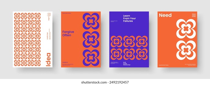 Plantilla de fondo geométrico. Diseño de folleto aislado. Diseño de portada de libro creativo. Cartel. Volante. Presentación empresarial. Anuncio. Informe. Cuaderno. Cartera. Handbill. Revista. Folleto