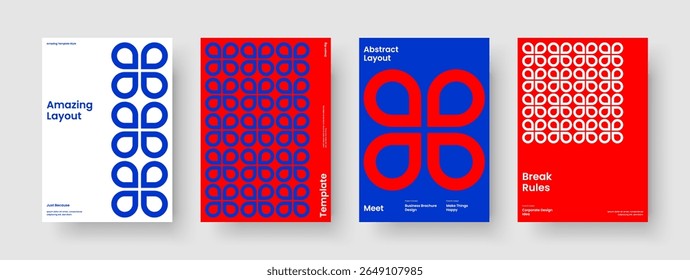 Modelo de Plano de Fundo Geométrico. Design de Relatório Isolado. Layout de Panfleto Criativo. Cartaz. Capa de Livro. Apresentação de negócios. Faixa. Brochura. Panfleto. Publicidade. Diário. Notebook. Revista
