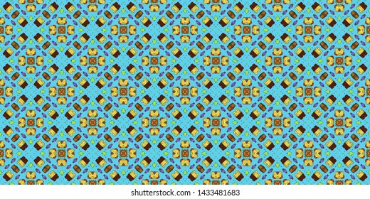 Geometric background texture abstract geometric ornaments illustration. Seamless pattern for textile, print or web design