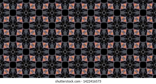 Geometric background texture Boho-chic fashion. Abstract geometric ornaments illustration. Pattern for textile, print or web design