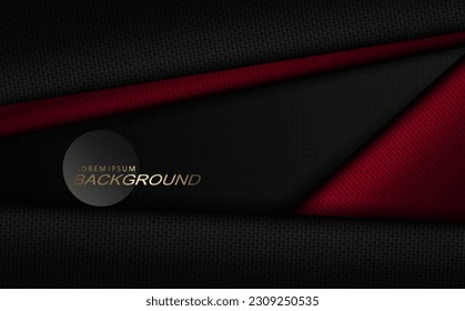 Geometric background, textured slanting curtains in red and black