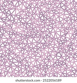 Geometric background. Tiny triangles size. Mono tone style. Geometric shapes outlined. Repeatable pattern. Plum Harmony. Awesome vector tiles. Seamless vector illustration.