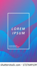 Geometric Background. Trendy fluid flow gradient composition. Applicable for gift card, Poster on wall poster template, landing page,coverbook, banner, social media posted
