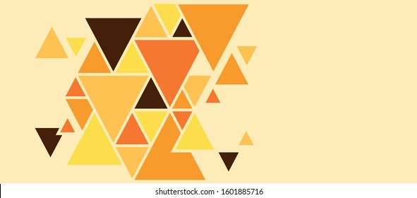 Geometric background of triangles, bright colored shapes to create an abstract image