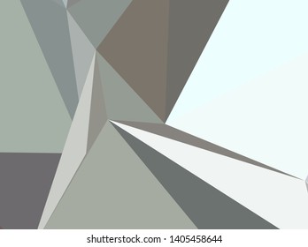 geometric background with triangles of different shapes and sizes. A combination of geometric shapes. Modern minimalist style Vector illustration Abstract paper, polygonal pattern, origami style