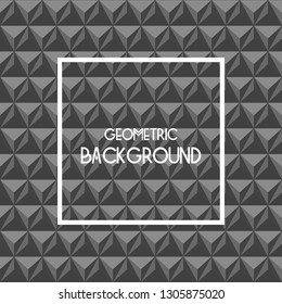 Geometric background. Triangles of gray shades. vector illustration.