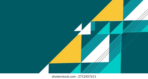 Geometric background with triangles in minimalistic style. Graphic design element for banner, web, presentation. vector ilustration eps 10