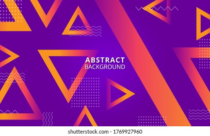 Geometric background with triangles. Modern abstract cover background, minimal covers design. Colorful geometric background, vector illustration.