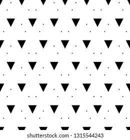 Geometric background. Triangles pattern. Geometrical figures wallpaper. Triangular shapes backdrop. Digital paper, textile print, abstract. Seamless ornament