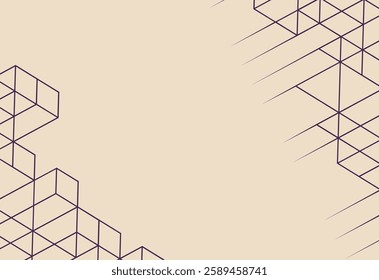 geometric background with triangles and place for your text vector illustration design