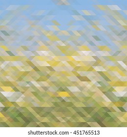 Geometric background with triangles. Random colors