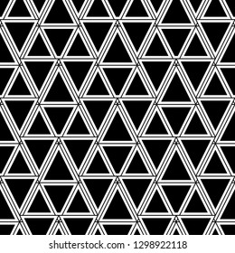 Geometric background. Triangles, rhombuses, parallelograms, trapeziums pattern.Shapes backdrop. Geometrical figures wallpaper. Digital paper, abstract. Seamless ornament.