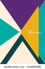 Geometric background. Triangles template for business presentations, app covers and website design. Vector illustration