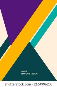 Geometric background. Triangles template for business presentations, app covers and website design. Vector illustration