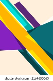 Geometric background. Triangles template for business presentations, app covers and website design. Vector illustration