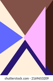 Geometric background. Triangles template for business presentations, app covers and website design. Vector illustration